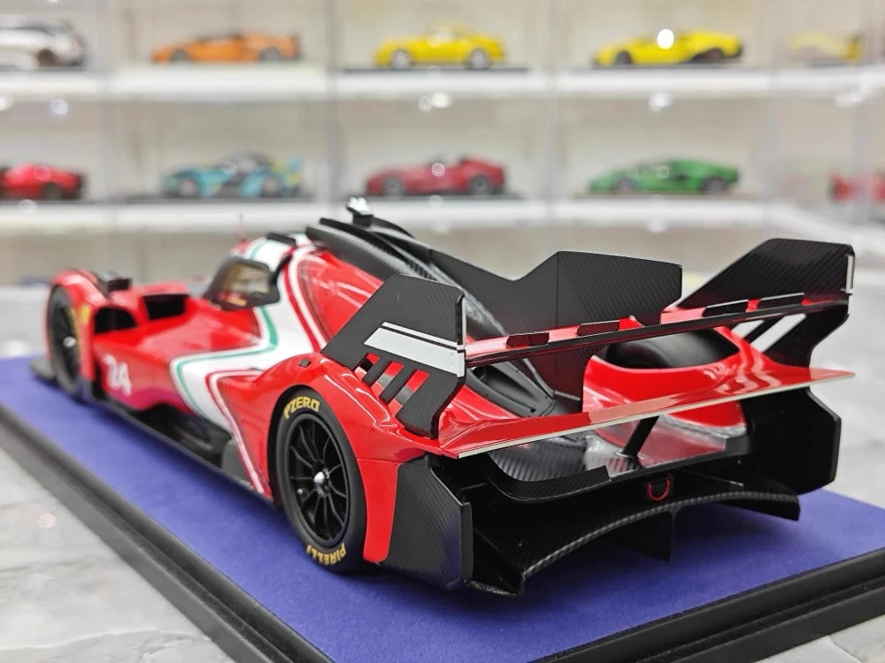 [Look Smart] 1:18 Ferrari 2023 499P Le Mans Hypercar No.24 Model Car Resin