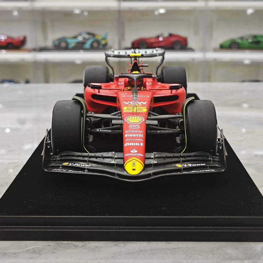 1:18 Ferrari 2023 SF-23 #55 이탈리아 GP 몬자 카를로스 사인츠 F1 룩 스마트 수지 모델 자동차 - 뷰 1