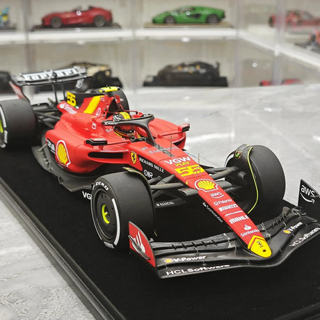 1:18 Ferrari 2023 SF-23 #55 italienischer GP Monza Carlos Sainz F1 Resin-Modell von Look Smart – Ansicht 10