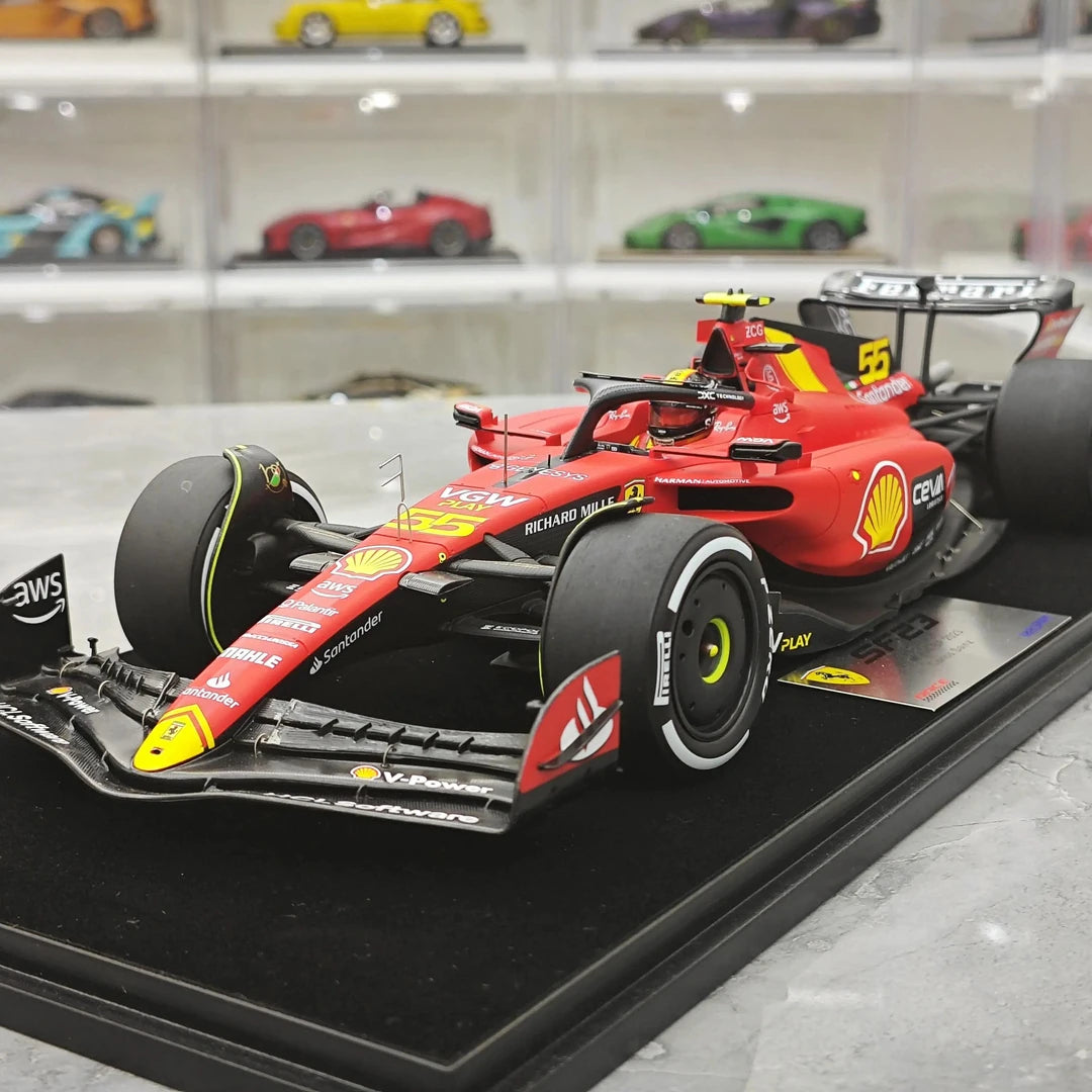 1:18 Ferrari 2023 SF-23 #55 이탈리아 GP 몬자 카를로스 사인츠 F1 룩 스마트 제작 레진 모델 자동차 - 뷰 3