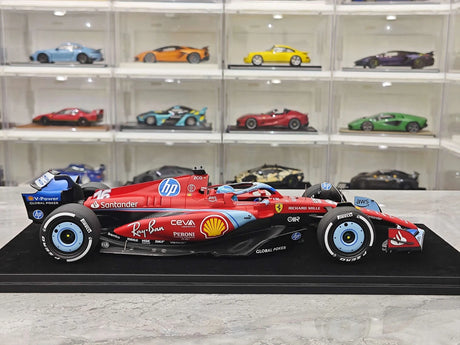 1:18 Ferrari 2024 SF-24 #16 Miami GP Charles Leclerc F1 Harzmodellauto von Look Smart – Ansicht 9