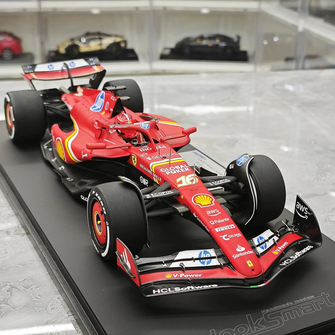 1:18 Ferrari 2024 SF-24 #16 미국 GP 오스틴 찰스 르클레르 F1 룩 스마트 수지 모형 자동차 - 뷰 10