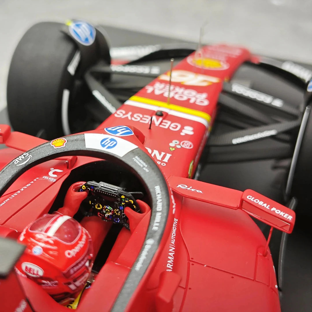 1:18 Ferrari 2024 SF-24 #16 미국 GP 오스틴 찰스 르클레르 F1 룩 스마트 수지 모형 자동차 - 뷰 13