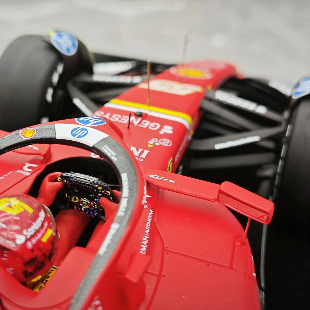 1:18 Ferrari 2024 SF-24 #55 아부다비 GP 카를로스 사인즈 F1 룩 스마트 수지 모델 자동차 - 뷰 13