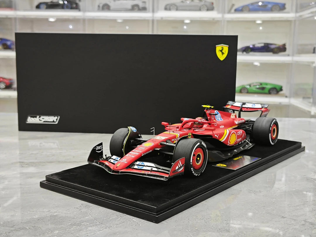 1:18 Ferrari 2024 SF-24 #55 아부다비 GP 카를로스 사인츠 F1 룩 스마트 제작 레진 모델 자동차 - 뷰 15