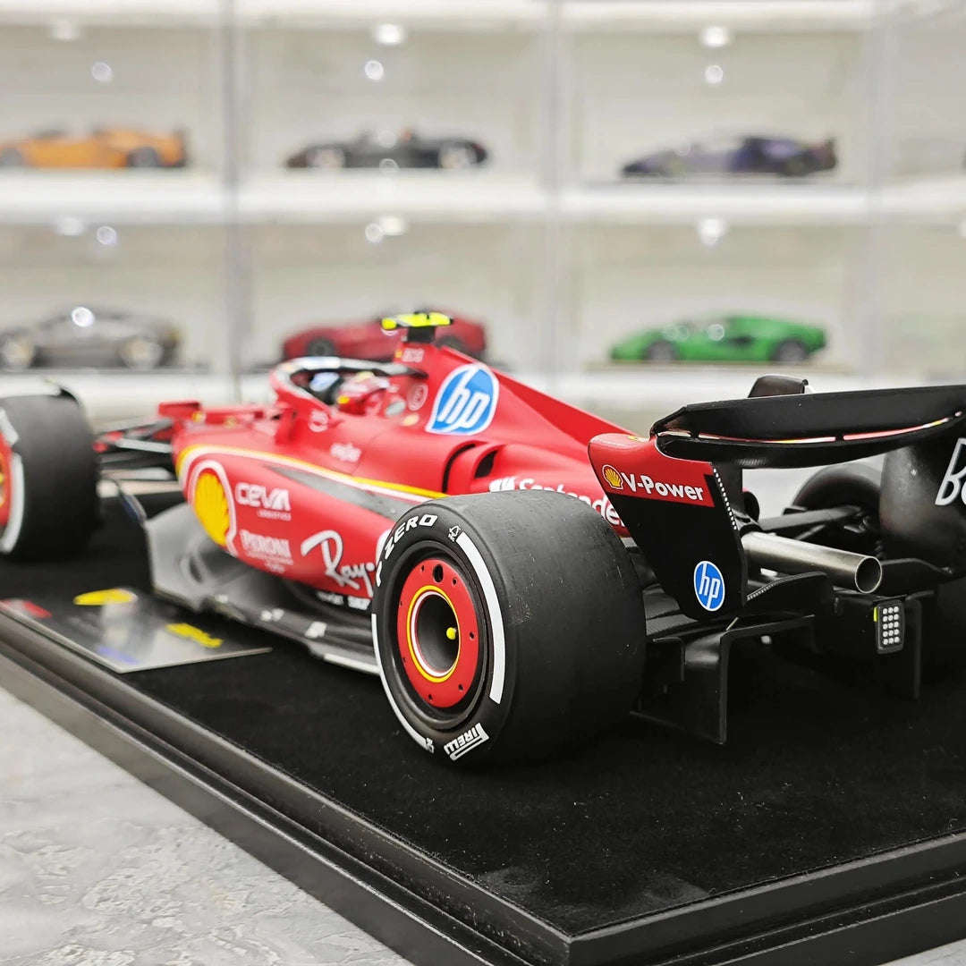 1:18 Ferrari 2024 SF-24 #55 아부다비 GP 카를로스 사인즈 F1 룩 스마트 제작 레진 모델 자동차 - 뷰 6