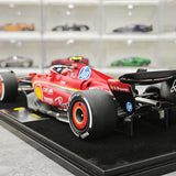 1:18 Ferrari 2024 SF-24 #55 아부다비 GP 카를로스 사인즈 F1 룩 스마트 제작 레진 모델 자동차 - 뷰 6