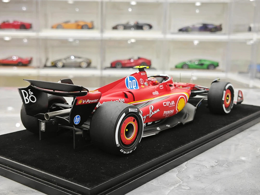 1:18 Ferrari 2024 SF-24 #55 아부다비 GP 카를로스 사인즈 F1 룩 스마트 제작 레진 모델 자동차 - 뷰 8