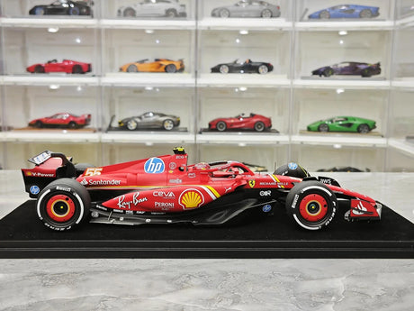 1:18 Ferrari 2024 SF-24 #55 Abu Dhabi GP Carlos Sainz F1 Resin-Modell von Look Smart – Ansicht 9