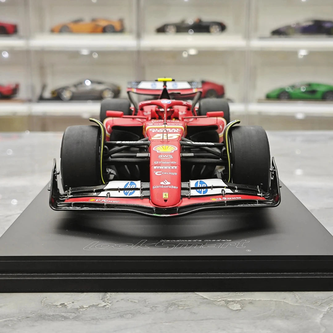 1:18 Ferrari 2024 SF-24 #55 미국 GP 오스틴 카를로스 사인즈 F1 룩 스마트 제작 레진 모델 자동차 - 뷰 1