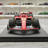1:18 Ferrari 2024 SF-24 #55 미국 GP 오스틴 카를로스 사인즈 F1 룩 스마트 제작 레진 모델 자동차 - 뷰 1