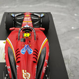 1:18 Ferrari 2024 SF-24 #55 미국 GP 오스틴 카를로스 사인즈 F1 룩 스마트 제작 레진 모델 자동차 - 뷰 12