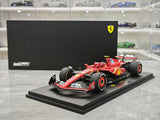 1:18 Ferrari 2024 SF-24 #55 미국 GP 오스틴 카를로스 사인즈 F1 룩 스마트 제작 레진 모델 카 - 뷰 15
