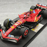 1:18 Ferrari 2024 SF-24 #55 미국 GP 오스틴 카를로스 사인즈 F1 룩 스마트 수지 모델 자동차 - 뷰 4