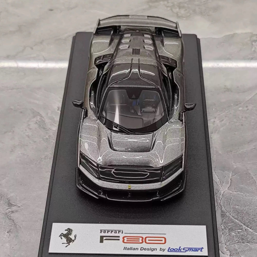 [Look Smart] 1:43 Ferrari 2024 F80 Gray Model Car Resin