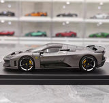 [Look Smart] 1:43 Ferrari 2024 F80 Gray Model Car Resin