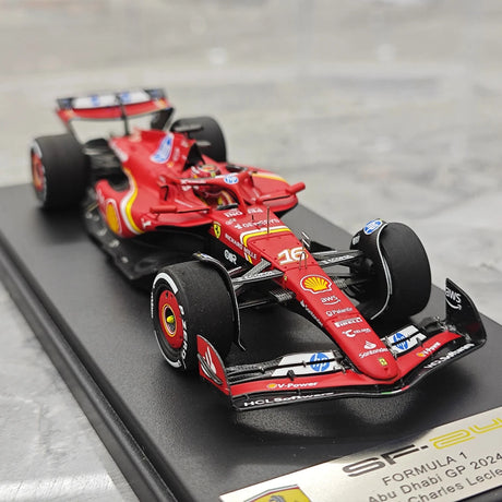 1:43 Ferrari 2024 SF-24 #16 أبوظبي GP تشارلز لوكلي F1 ر نموذج سيارة من الراتنج من لوك سمارت - عرض 10
