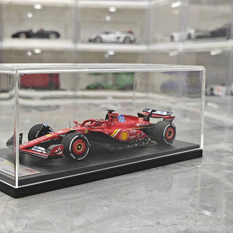 1:43 Ferrari 2024 SF-24 #16 أبوظبي GP تشارلز لوكلي F1 ر نموذج سيارة من الراتنج من لوك سمارت - عرض 12