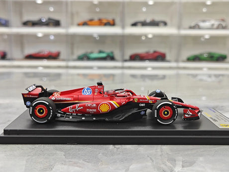 1:43 Ferrari 2024 SF-24 #16 أبوظبي GP تشارلز لوكلير F1 نموذج سيارة راتنج من لوك سمارت - عرض 9