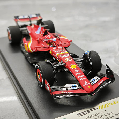 1:43 Ferrari 2024 SF-24 #16 الولايات المتحدة GP أوستن تشارلز لوكلير F1 نموذج سيارة من الراتنج من لوك سمارت - عرض 10