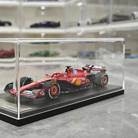 1:43 Ferrari 2024 SF-24 #16 الولايات المتحدة GP أوستن تشارلز لوكلي F1 رك نموذج سيارة من الراتنج من لوك سمارت - عرض 14