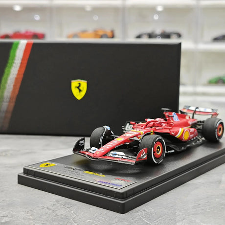 1:43 Ferrari 2024 SF-24 #16 الولايات المتحدة GP أوستن تشارلز لوكلي F1 رك نموذج سيارة من الراتنج من لوك سمارت - عرض 15