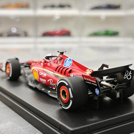 1:43 Ferrari 2024 SF-24 #16 الولايات المتحدة GP أوستن تشارلز لوكلي F1 رك نموذج سيارة من الراتنج من لوك سمارت - عرض 6