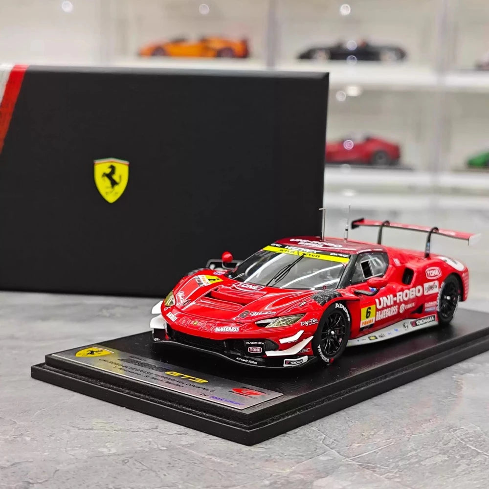 [Look Smart] 1:43 Ferrari 2025 296 GT3 #6 Model Car Resin / Closed Body