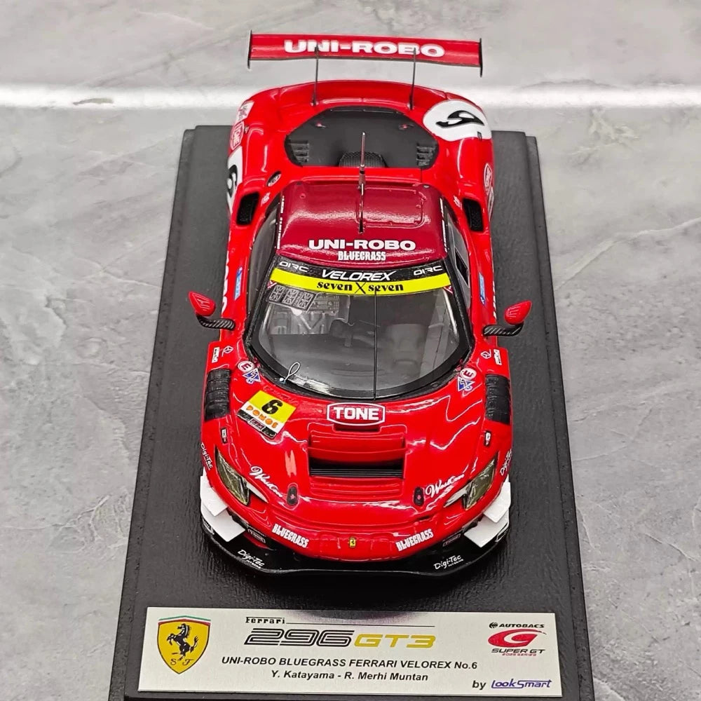 [Look Smart] 1:43 Ferrari 2025 296 GT3 #6 Model Car Resin / Closed Body
