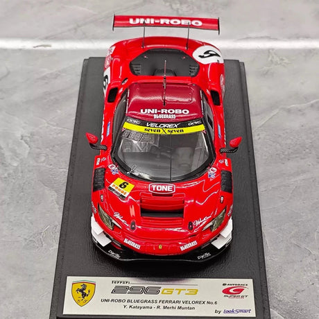 [Look Smart] 1:43 Ferrari 2025 296 GT3 #6 Model Car Resin / Closed Body