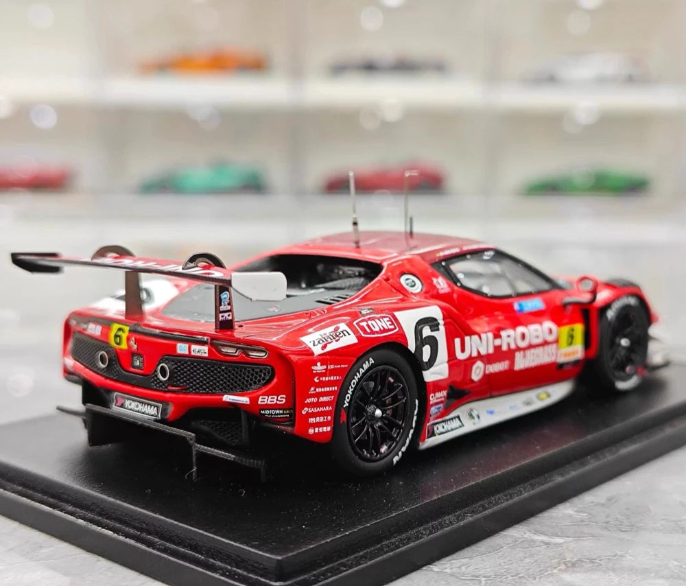 [Look Smart] 1:43 Ferrari 2025 296 GT3 #6 Model Car Resin / Closed Body