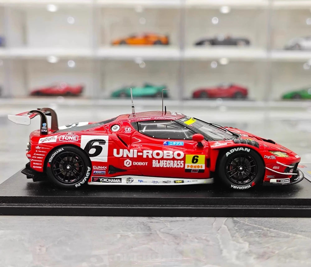 [Look Smart] 1:43 Ferrari 2025 296 GT3 #6 Model Car Resin / Closed Body