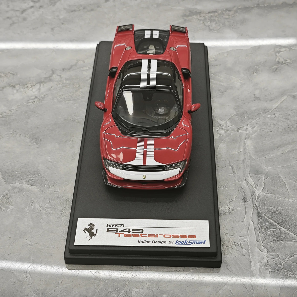 Look Smart Ferrari 2025 849 Testarossa Coupe Rosso Corsa Assetto Fiorano 1:43 – keräilyhartsimalli hartsi