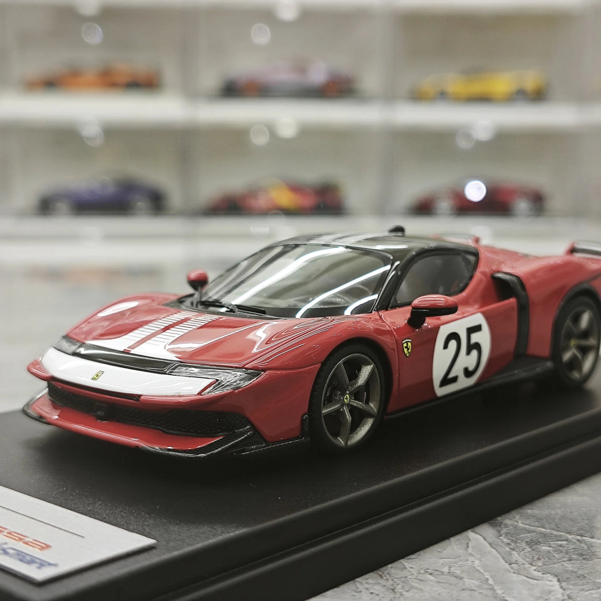 Look Smart Ferrari 2025 849 Testarossa Coupe Rosso Corsa Assetto Fiorano 1:43 – keräilyhartsimalli hartsi