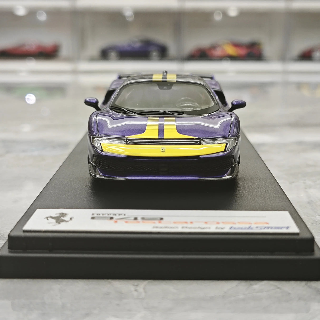 Look Smart Ferrari 2025 849 Testarossa coupe viola dino assetto Fiorano 1:43 – keräilyhartsimalli hartsi