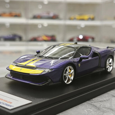 Look Smart Ferrari 2025 849 Testarossa coupe viola dino assetto Fiorano 1:43 – keräilyhartsimalli hartsi