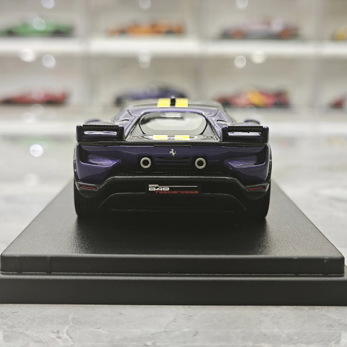 Look Smart Ferrari 2025 849 Testarossa coupe viola dino assetto Fiorano 1:43 – keräilyhartsimalli hartsi