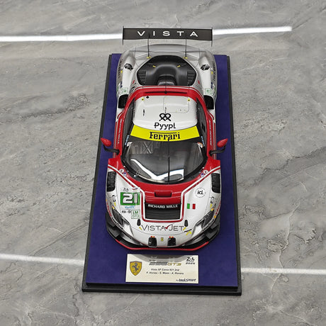 Ferrari 2025 296 LMGT3 Vista AF Corse #21 modello collezionabile in resina 1:18 di Look Smart - vista 2
