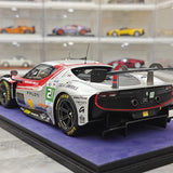 Ferrari 2025 296 LMGT3 Vista AF Corse #21 modello collezionabile in resina 1:18 di Look Smart - vista 6