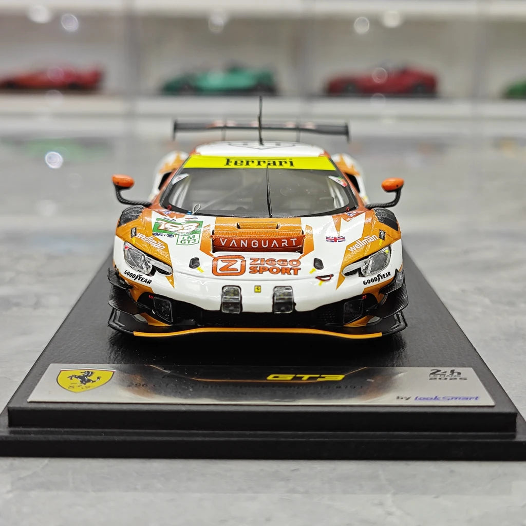 [Looksmart] 1:43 Ferrari 2025 296 LMGT3 193 Ziggo Sport Tempesta Racing 24h Le Mans Model Car Resin