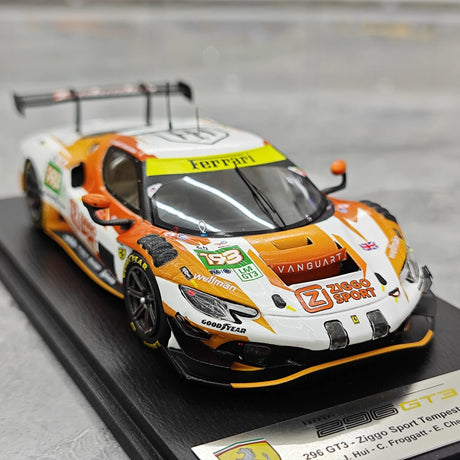 [Looksmart] 1:43 Ferrari 2025 296 LMGT3 193 Ziggo Sport Tempesta Racing 24h Le Mans Model Car Resin