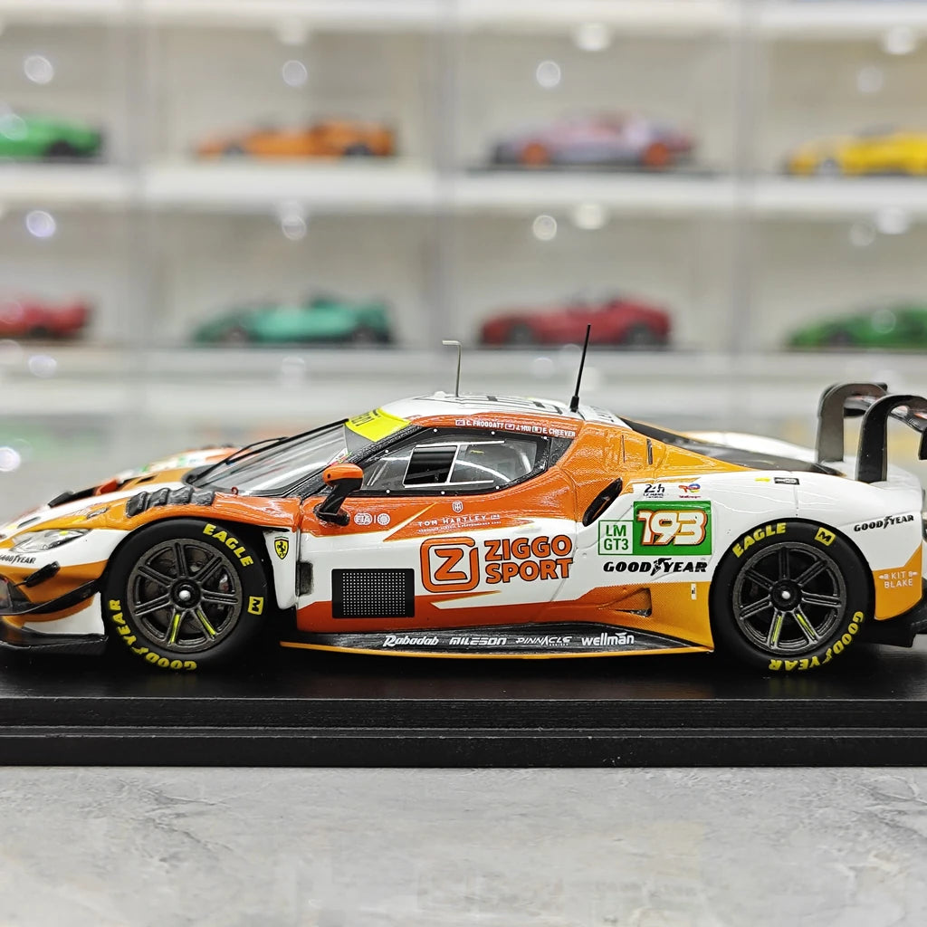 [Looksmart] 1:43 Ferrari 2025 296 LMGT3 193 Ziggo Sport Tempesta Racing 24h Le Mans Model Car Resin