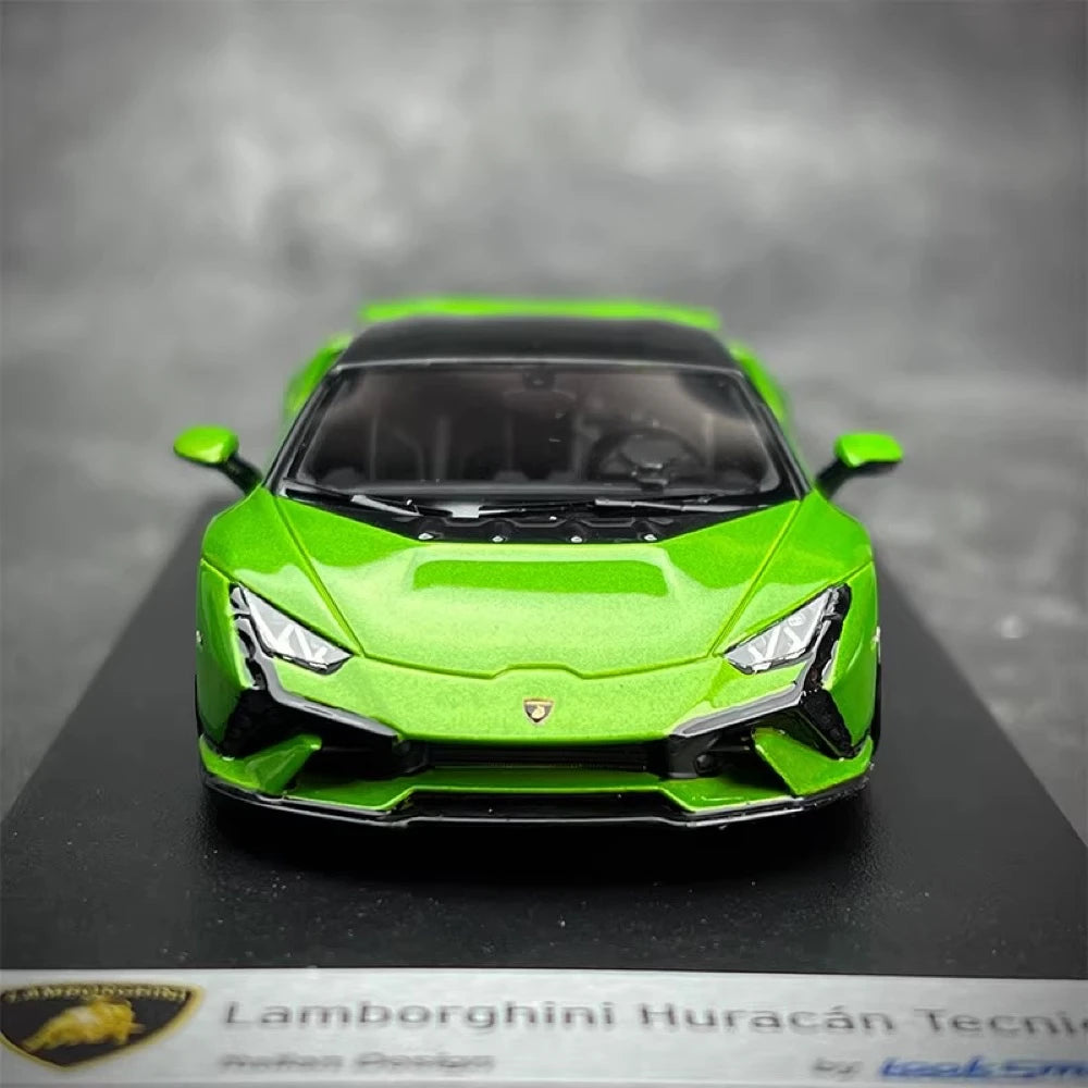 [Look Smart] 1:43 Lamborghini 2022 Huracan LP640-2 Tecnica verde modellino di auto resina
