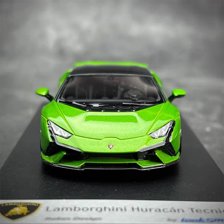[Look Smart] 1:43 Lamborghini 2022 Huracan LP640-2 Tecnica groen modelauto Hars