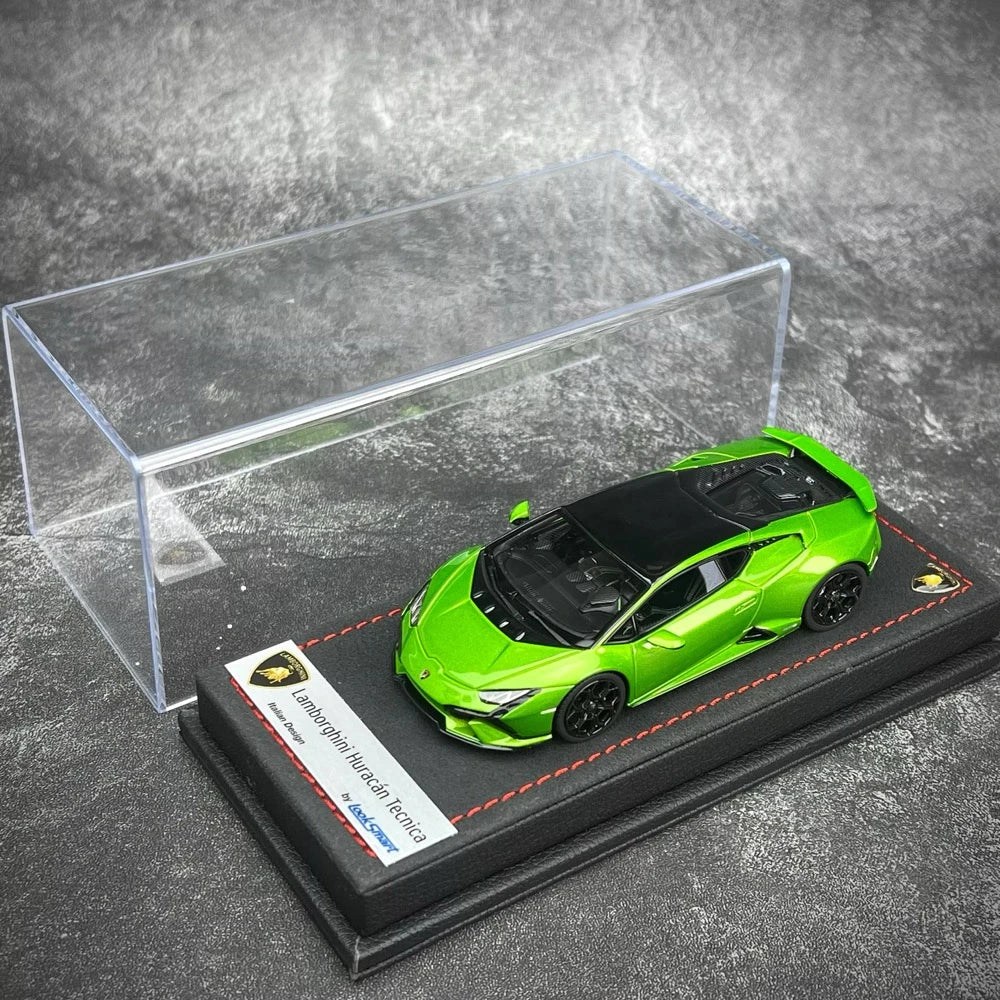 [Look Smart] 1:43 Lamborghini 2022 Huracan LP640-2 Tecnica Green Model Car Resin