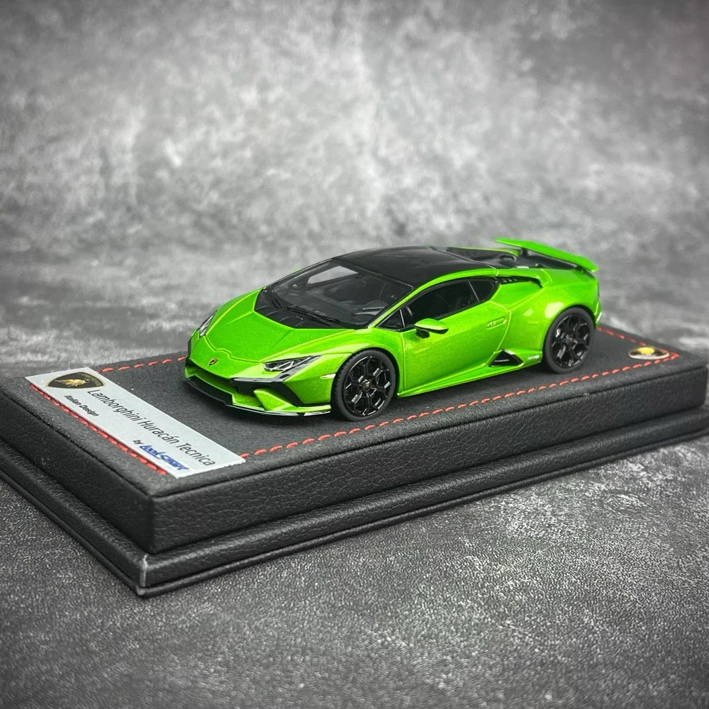 [Look Smart] 1:43 Lamborghini 2022 Huracan LP640-2 Tecnica Green Model Car Resin