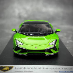 [Look Smart] 1:43 Lamborghini 2022 Huracan LP640-2 Tecnica Green Model Car Resin