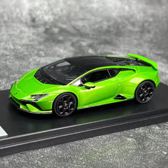 [Look Smart] 1:43 Lamborghini 2022 Huracan LP640-2 Tecnica Green Model Car Resin