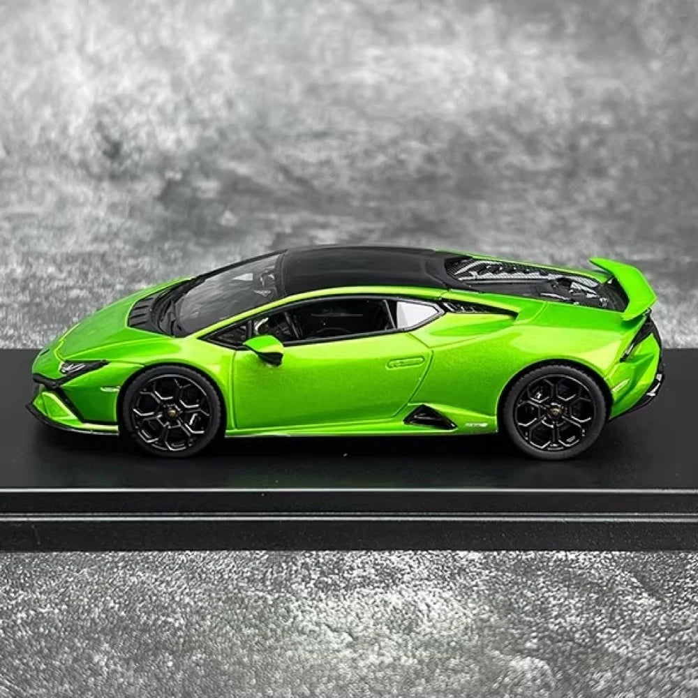 [Look Smart] 1:43 Lamborghini 2022 Huracan LP640-2 Tecnica Green Model Car Resin