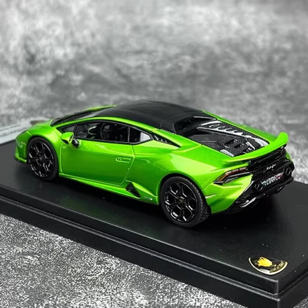 [Look Smart] 1:43 Lamborghini 2022 Huracan LP640-2 Tecnica Green Model Car Resin